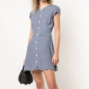 Reformation Vikki Dress in Madison Check - Size 2